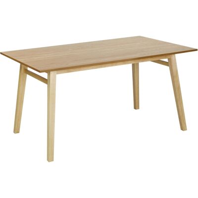 Beliani Light Wood Rectangular Dining Table - Scandinavian Kitchen Beliani Light Wood Rectangular Dining Table - Scandinavian Kitchen