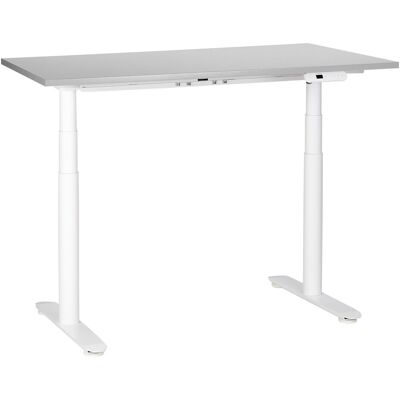 Beliani Adjustable Electric Desk - Modern Gray - 120x72cm Beliani Adjustable Electric Desk - Modern Gray - 120x72cm