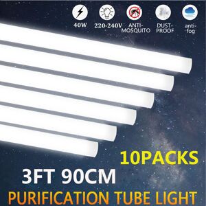 Cutever Tube Lamp Strip Garage Light Lights Office Batten 3ft Workshop 10x Led Ceiling Cutever Tube Lamp Strip Garage Light Lights Office Batten 3ft Workshop 10x Led Ceiling