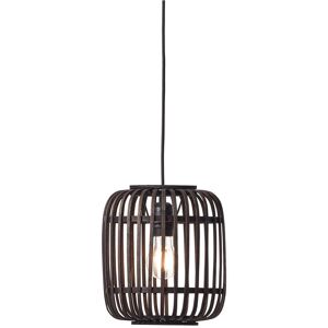 Loops Hanging Ceiling Pendant Light Dark Bamboo & Plywood With Matt Black 10w Led E27 Loops Hanging Ceiling Pendant Light Dark Bamboo & Plywood With Matt Black 10w Led E27