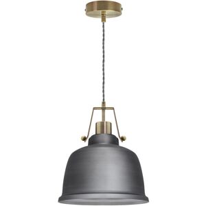 Long Life Lamp Company Vintage Retro Industrial Metal Ceiling Pewter Pendant Shade Hanging Light M0179 Long Life Lamp Company Vintage Retro Industrial Metal Ceiling Pewter Pendant Shade Hanging Light M0179
