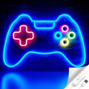 Game Neon Sign, Gamepad Shape Led Neon Light Signs With Acrylic Board, Usb Power Game Neon Sign, Gamepad Shape Led Neon Light Signs With Acrylic Board, Usb Power