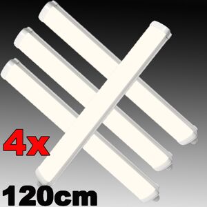 Kartols 4pcs 4ft Ip65 40w Led Batten Light Waterproof Tube Lamp Ceiling Cold White 6500k Kartols 4pcs 4ft Ip65 40w Led Batten Light Waterproof Tube Lamp Ceiling Cold White 6500k