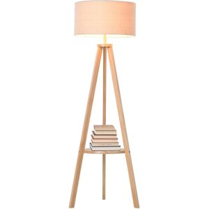 Homcom Floor Lamp Bedside Light Free Standing Tripod Holder Storage Shelf Linen Homcom Floor Lamp Bedside Light Free Standing Tripod Holder Storage Shelf Linen