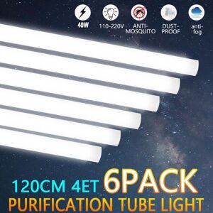 Kartols 6x 4ft 1200mm Slim Led Wide Batten Tube Light Ceiling Strip Bar Daylight White Kartols 6x 4ft 1200mm Slim Led Wide Batten Tube Light Ceiling Strip Bar Daylight White