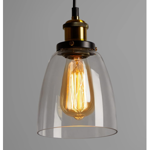 Does Not Apply Glass Pendant Light, Vintage Industrial Ceiling Light With Clear Glass Lampshade Does Not Apply Glass Pendant Light, Vintage Industrial Ceiling Light With Clear Glass Lampshade