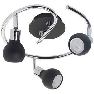 Litecraft Spotlight Spiral Bar Adjustable Gu10 3 Light - Chrome, Black Clearance Litecraft Spotlight Spiral Bar Adjustable Gu10 3 Light - Chrome, Black Clearance