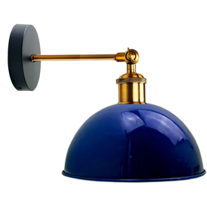 Does Not Apply Vintage Industrial Wall Light Retro Style Adjustable Wall Sconce With Blue Dome Does Not Apply Vintage Industrial Wall Light Retro Style Adjustable Wall Sconce With Blue Dome