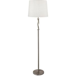 Searchlight Vegas LED 1 Light Floor Lamp Satin Silver - Floor Lamp Searchlight Vegas LED 1 Light Floor Lamp Satin Silver - Floor Lamp