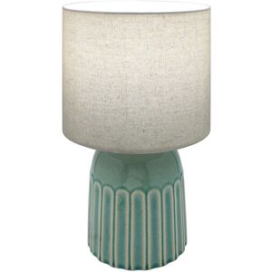 Lesser & Pavey Table Desk Lamp With Shade Ceramic Home Living Room Bedside Lighting Green 39cm Lesser & Pavey Table Desk Lamp With Shade Ceramic Home Living Room Bedside Lighting Green 39cm