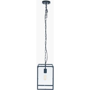 Pacific Industrial Black Box Ceiling Light Metal And Glass Cage Cube Pendant Lamp Pacific Industrial Black Box Ceiling Light Metal And Glass Cage Cube Pendant Lamp