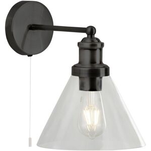 Searchlight Pyramid Wall Light - Matt Black E27 IP20 Searchlight Pyramid Wall Light - Matt Black E27 IP20