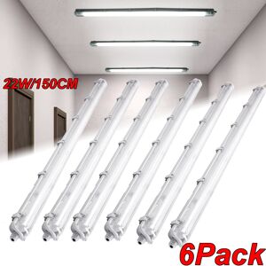 Kartols 6x 5ft Ip65 Led Strip Lights Batten Tube Light Office Shop Garage Ceiling Lamp Kartols 6x 5ft Ip65 Led Strip Lights Batten Tube Light Office Shop Garage Ceiling Lamp