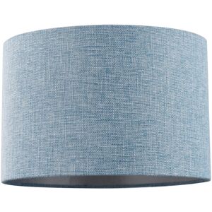 Happy Homewares Contemporary And Sleek Blue Nova Plain Linen Fabric Drum Lamp Shade 60w Maxim... Happy Homewares Contemporary And Sleek Blue Nova Plain Linen Fabric Drum Lamp Shade 60w Maxim...