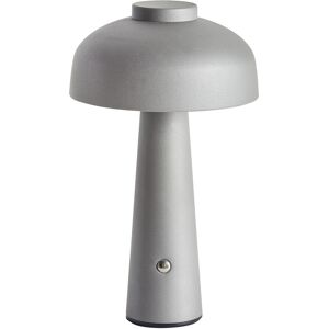 Beliani Agusan Modern Gray Wireless LED Mushroom Table Lamp Beliani Agusan Modern Gray Wireless LED Mushroom Table Lamp
