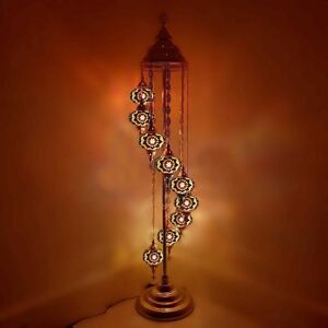 World Home Living Handmade Turkish Moroccan Silver Floor Lamp 9 Glass Ball Mosaic Light +free Bulb World Home Living Handmade Turkish Moroccan Silver Floor Lamp 9 Glass Ball Mosaic Light +free Bulb