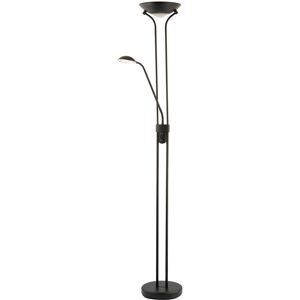 Happy Homewares Led Mother And Child Floor Lamp In Matte Black With Rotary Dimmer Switches By... Happy Homewares Led Mother And Child Floor Lamp In Matte Black With Rotary Dimmer Switches By...
