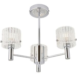 Litecraft Ceiling Light Bathroom Semi Flush 3 Arm - Polished Chrome Clearance Litecraft Ceiling Light Bathroom Semi Flush 3 Arm - Polished Chrome Clearance