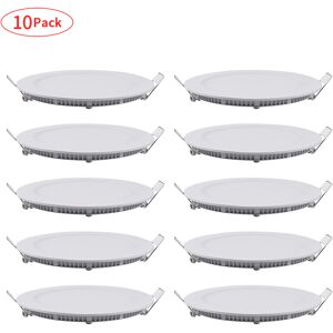 Kartols 10x 12w Round Led Recessed Panel Down Light Bulb Lamp Ceiling Fixture Cool White Kartols 10x 12w Round Led Recessed Panel Down Light Bulb Lamp Ceiling Fixture Cool White