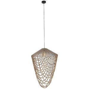 ESPRIT Light Brown Jute Wood Ceiling Light - Ceiling Light ESPRIT Light Brown Jute Wood Ceiling Light - Ceiling Light