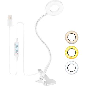 Hiyaa Desk Lamp Clip On Clamp Light & 3 Light Mode 10 Dimmable Brightness Eye C Hiyaa Desk Lamp Clip On Clamp Light & 3 Light Mode 10 Dimmable Brightness Eye C