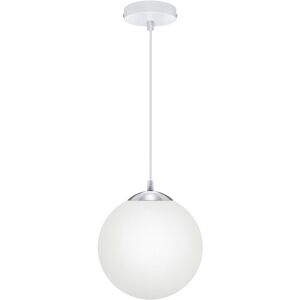 Long Life Lamp Company Modern Frosted Glass Globe Ceiling Pendant Light Hanging Lamp Shade M0199 Long Life Lamp Company Modern Frosted Glass Globe Ceiling Pendant Light Hanging Lamp Shade M0199