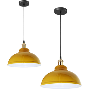 Does Not Apply 2pack Retro Electroplated Ceiling Light Shade Yellow Inner White Industrial Dome Does Not Apply 2pack Retro Electroplated Ceiling Light Shade Yellow Inner White Industrial Dome