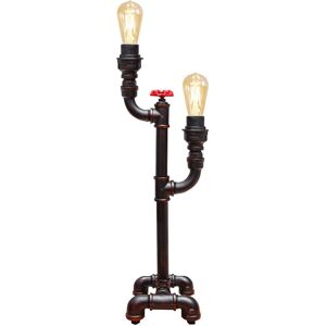Long Life Lamp Company Vintage Industrial Rustic Copper Water Pipe Tap Style Bedside Table Lamp T1004 Long Life Lamp Company Vintage Industrial Rustic Copper Water Pipe Tap Style Bedside Table Lamp T1004