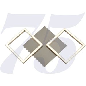 Searchlight Lighting Searchlight EU - Art 2 Light Square Led Wall - Satin Silver Searchlight Lighting Searchlight EU - Art 2 Light Square Led Wall - Satin Silver