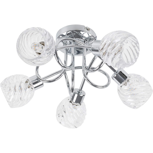 Does Not Apply Contemporary 5 Way Polished Chrome Curved Arm Flush Ceiling Light With Stunnin Does Not Apply Contemporary 5 Way Polished Chrome Curved Arm Flush Ceiling Light With Stunnin