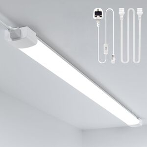 Amdelne 6000k Led Batten Light, 4ft 120cm, 36w Plug In Wall Light Shed Loft Lig Amdelne 6000k Led Batten Light, 4ft 120cm, 36w Plug In Wall Light Shed Loft Lig