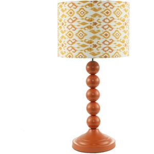 Happy Homewares Chic Orange Table Lamp With Aztec Style Yellow And Orange Fabric Shade By Hap... Happy Homewares Chic Orange Table Lamp With Aztec Style Yellow And Orange Fabric Shade By Hap...