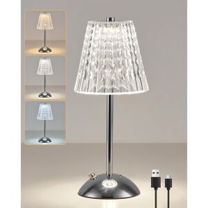 Harper Living Rechargeable Table Lamp, Led Desk Lamp Battery Operated, 3 Colors Harper Living Rechargeable Table Lamp, Led Desk Lamp Battery Operated, 3 Colors