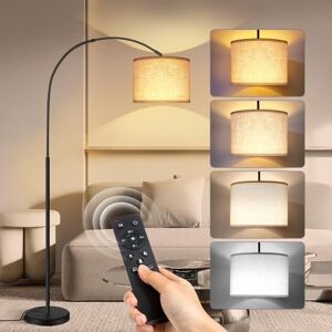 Outon Arc Floor Lamp With Remote Control, 4 Colour Temperature Dimmable Modern Outon Arc Floor Lamp With Remote Control, 4 Colour Temperature Dimmable Modern