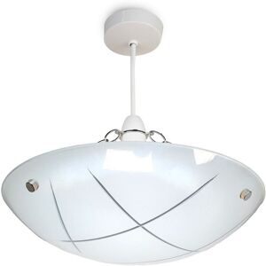 Lighting Supermarket Pendant Shade Linear Glass Ceiling Uplighter White Clear Chrome Easy Fit Design Lighting Supermarket Pendant Shade Linear Glass Ceiling Uplighter White Clear Chrome Easy Fit Design