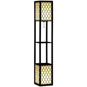 Homcom Floor Lamp With Shelves, 2 Light Modern Standing Lamps For Living Room Bedroom Homcom Floor Lamp With Shelves, 2 Light Modern Standing Lamps For Living Room Bedroom
