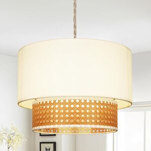 Frideko Home Lamp Shade - Modern 2 Tier Lampshades For Ceiling Lights,Cream Lam Frideko Home Lamp Shade - Modern 2 Tier Lampshades For Ceiling Lights,Cream Lam