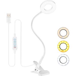 Hiyaa Desk Lamp Clip On Clamp Light & 3 Light Mode 10 Dimmable Brightness Eye C Hiyaa Desk Lamp Clip On Clamp Light & 3 Light Mode 10 Dimmable Brightness Eye C