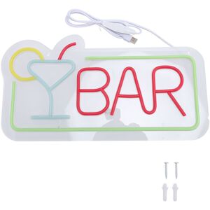 Usb Powered Wall Sign Acrylic Panel Red Bar Letter Led Neon Sign For Nightclub Usb Powered Wall Sign Acrylic Panel Red Bar Letter Led Neon Sign For Nightclub