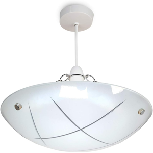 Does Not Apply Linear Glass Ceiling Uplighter Pendant Shade - White & Clear - Easy Fit -Modern Does Not Apply Linear Glass Ceiling Uplighter Pendant Shade - White & Clear - Easy Fit -Modern