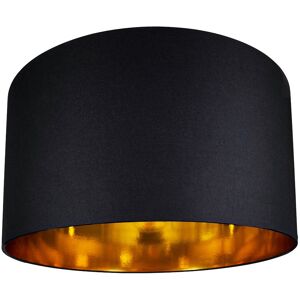 Happy Homewares Contemporary Black Cotton 20" Floor/pendant Lamp Shade With Shiny Gold Inner ... Happy Homewares Contemporary Black Cotton 20" Floor/pendant Lamp Shade With Shiny Gold Inner ...
