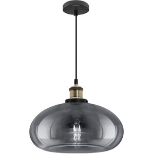 Long Life Lamp Company Vintage Smoked Glass Shade Chandelier Pendant Ceiling Home Pub Diner Light M0198 Long Life Lamp Company Vintage Smoked Glass Shade Chandelier Pendant Ceiling Home Pub Diner Light M0198