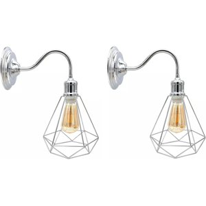 Does Not Apply Wall Light 2pack With Cage Lamp Shade Industrial Metal Wall Sconce Light Fixture Does Not Apply Wall Light 2pack With Cage Lamp Shade Industrial Metal Wall Sconce Light Fixture