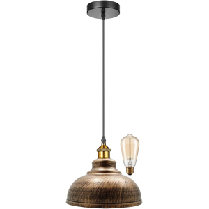 Does Not Apply Modern Brushed Copper Metal Ceiling Pendant Fitting - 29cm Curvy Dome Shaped Eas Does Not Apply Modern Brushed Copper Metal Ceiling Pendant Fitting - 29cm Curvy Dome Shaped Eas