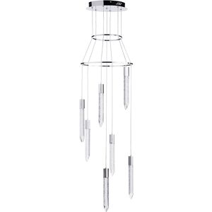 Litecraft Visconte Krypto-Lampada Ceiling Pendant Integrated Led 7 Light - Polished Chrome Litecraft Visconte Krypto-Lampada Ceiling Pendant Integrated Led 7 Light - Polished Chrome