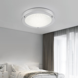 Does Not Apply Led Semi-Flush Ceiling Light, Chrome Finish Glass Shade, 18 Watts, 1490 Lumens, Does Not Apply Led Semi-Flush Ceiling Light, Chrome Finish Glass Shade, 18 Watts, 1490 Lumens,