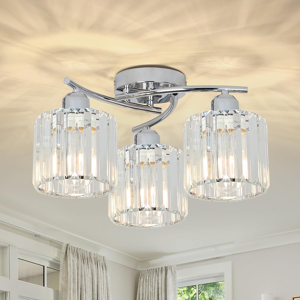 Does Not Apply Ceiling Lights Living Room, 3-Lights Modern Crystal Chandeliers Ceiling Light, C Does Not Apply Ceiling Lights Living Room, 3-Lights Modern Crystal Chandeliers Ceiling Light, C