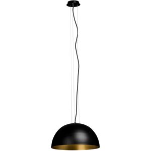 Premier Housewares Black Metal Shade Gold Finish Inner Home Office Chandelier Ceiling Pendant Light Premier Housewares Black Metal Shade Gold Finish Inner Home Office Chandelier Ceiling Pendant Light