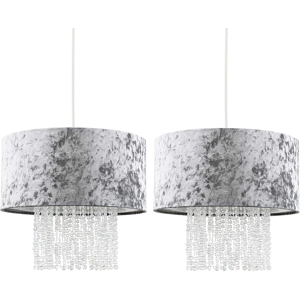 Does Not Apply Modern Silver Grey Velvet Ceiling Pendant Light Shades With Clear Acrylic Drop Does Not Apply Modern Silver Grey Velvet Ceiling Pendant Light Shades With Clear Acrylic Drop
