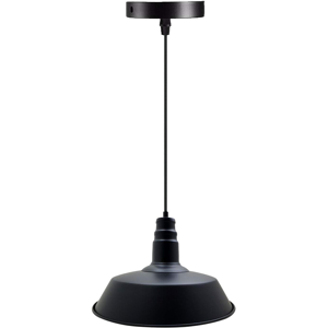 Does Not Apply Vintage Ceiling Pendant Light Fittings, Industrial Metal E27 Base 36cm Black Eas Does Not Apply Vintage Ceiling Pendant Light Fittings, Industrial Metal E27 Base 36cm Black Eas
